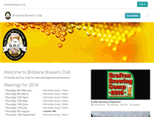 Tablet Screenshot of brisbanebrewersclub.com.au